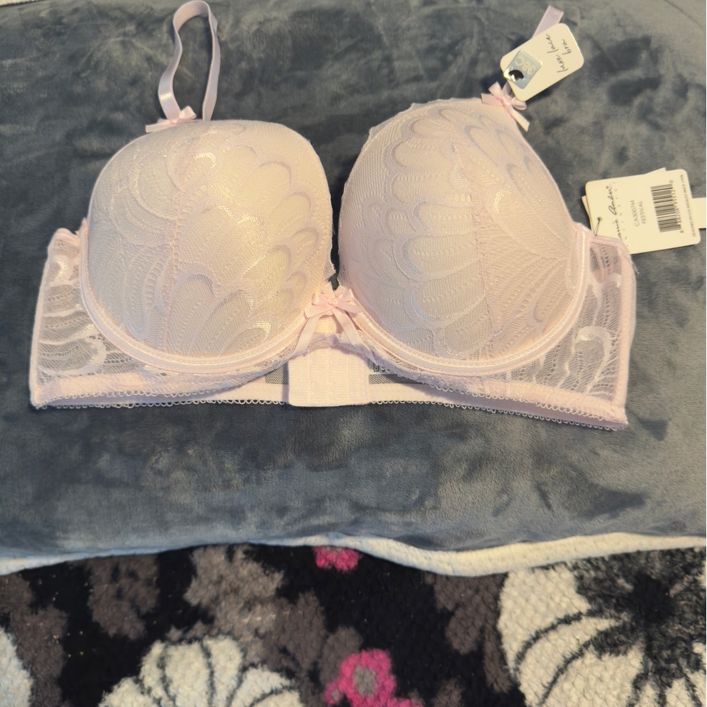 Chic Pink Lace Bra Intimates